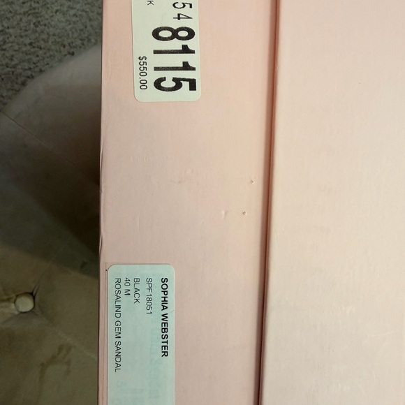 Sophia Webster Black Heels with Multicolor Gem Straps - Picture 3 of 4